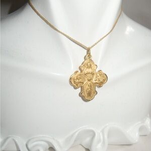Catholic Style Golden Necklace